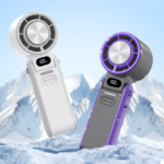 Rechargeable Fans & Cooling Hand Fan Cooler Portable Electric High Speed Outdoor Mini Air Cooling Turbo Fan